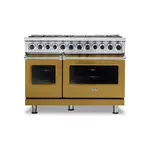 Viking VDR74828BGHLP 7 Series 48" Dual Fuel Range with 8 Sealed Burners (Golden Hour, Liquid Propane)