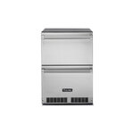 Viking VDUI5241DSS 5 Series 24 inch Undercounter Refrigerated Drawers with 5 cu. ft. Capacity in Stainless Steel