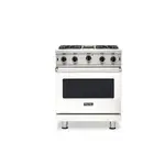 Viking VGIC53024BPWLP 5 Series 30" Open Burner Gas Range (Pure White, Liquid Propane)