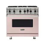 Viking VGIC53626BBHLP 5 Series 36" Open Burner Gas Range (Blush, Liquid Propane)