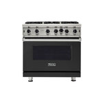 Viking VGIC53626BCSLP 5 Series 36" Open Burner Gas Range (Cast Black, Liquid Propane)