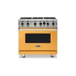 Viking VGIC53626BDALP 5 Series 36" Open Burner Gas Range (Daffodil, Liquid Propane)