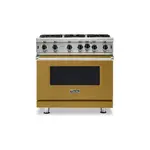 Viking VGIC53626BGHLP 5 Series 36" Open Burner Gas Range (Golden Hour, Liquid Propane)