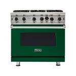 Viking VGIC53626BIVLP 5 Series 36" Open Burner Gas Range (Ivy, Liquid Propane)