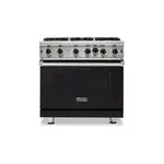 Viking VGIC53626BONLP 5 Series 36" Open Burner Gas Range (Onyx, Liquid Propane)