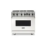 Viking VGIC53626BPWLP 5 Series 36" Open Burner Gas Range (Pure White, Liquid Propane)