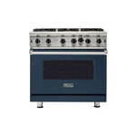 Viking VGIC53626BSB 5 Series 36" Open Burner Gas Range (Slate Blue, Natural Gas)