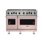 Viking VGIC54828BBHLP 5 Series 48" Open Burner Gas Range (Blush, Liquid Propane)