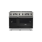 Viking VGIC54828BCSLP 5 Series 48" Open Burner Gas Range (Cast Black, Liquid Propane)