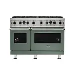 Viking VGIC54828BEULP 5 Series 48" Open Burner Gas Range (Eucalyptus, Liquid Propane)