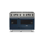 Viking VGIC54828BSBLP 5 Series 48" Open Burner Gas Range (Slate Blue, Liquid Propane)