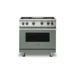 Viking VGR5364GEULP 5 Series 36" Sealed Burner Gas Range with 4 Burners and Griddle  (Eucalyptus, Liquid Propane)