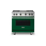 Viking VGR5364GIVLP 5 Series 36" Sealed Burner Gas Range with 4 Burners and Griddle  (Ivy, Liquid Propane)