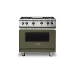 Viking VGR5364GMALP 5 Series 36" Sealed Burner Gas Range with 4 Burners and Griddle  (Martini, Liquid Propane)