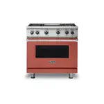 Viking VGR5364GSCLP 5 Series 36" Sealed Burner Gas Range with 4 Burners and Griddle  (Spiced Cider, Liquid Propane)