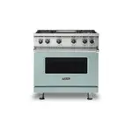 Viking VGR5364GSPLP 5 Series 36" Sealed Burner Gas Range with 4 Burners and Griddle  (Splash, Liquid Propane)