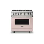 Viking VGR5366BBHLP 5 Series 36" Sealed Burner Gas Range with 6 Burners (Blush, Liquid Propane)