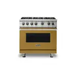 Viking VGR5366BGHLP 5 Series 36" Sealed Burner Gas Range with 6 Burners (Golden Hour, Liquid Propane)