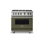 Viking VGR5366BMALP 5 Series 36" Sealed Burner Gas Range with 6 Burners (Martini, Liquid Propane)