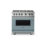 Viking VGR5366BNSLP 5 Series 36" Sealed Burner Gas Range with 6 Burners (November Sky, Liquid Propane)