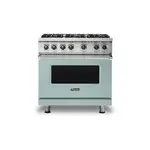 Viking VGR5366BSPLP 5 Series 36" Sealed Burner Gas Range with 6 Burners (Splash, Liquid Propane)