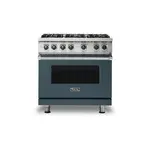 Viking VGR5366BSQLP 5 Series 36" Sealed Burner Gas Range with 6 Burners (Squall, Liquid Propane)