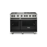 Viking VGR5486GCSLP 5 Series 48" Sealed Burner Gas Range with 6 Burners and Griddle (Cast Black, Liquid Propane)