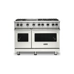 Viking VGR5486GPWLP 5 Series 48" Sealed Burner Gas Range with 6 Burners and Griddle (Pure White, Liquid Propane)