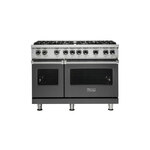 Viking VGR5488BDGLP 5 Series 48" Sealed Burner Gas Range with 8 Burners (Damascus Grey, Liquid Propane)