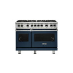 Viking VGR5488BSBLP 5 Series 48" Sealed Burner Gas Range with 8 Burners (Slate Blue, Liquid Propane)