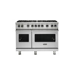 Viking VGR5488BSSLP 5 Series 48" Sealed Burner Gas Range with 8 Burners (Stainless Steel, Liquid Propane)