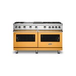 Viking VGR5606GQDALP 5 Series 60" Sealed Burner Gas Range with 6 Burners, Griddle and Grill (Daffodil, Liquid Propane)