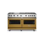 Viking VGR5606GQGHLP 5 Series 60" Sealed Burner Gas Range with 6 Burners, Griddle and Grill (Golden Hour, Liquid Propane)