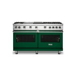 Viking VGR5606GQIVLP 5 Series 60" Sealed Burner Gas Range with 6 Burners, Griddle and Grill (Ivy, Liquid Propane)