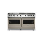 Viking VGR5606GQNALP 5 Series 60" Sealed Burner Gas Range with 6 Burners, Griddle and Grill (Nantucket, Liquid Propane)