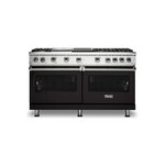 Viking VGR5606GQONLP 5 Series 60" Sealed Burner Gas Range with 6 Burners, Griddle and Grill (Onyx, Liquid Propane)