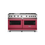 Viking VGR5606GQVALP 5 Series 60" Sealed Burner Gas Range with 6 Burners, Griddle and Grill (Valentine, Liquid Propane)