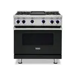 Viking VGR73624GANLP 7 Series 36" Sealed Burner Gas Range with 4 Burners and Griddle (Antique Bronze, Liquid Propane)