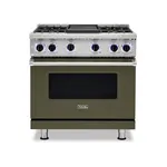 Viking VGR73624GMALP 7 Series 36" Sealed Burner Gas Range with 4 Burners and Griddle (Martini, Liquid Propane)