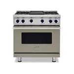 Viking VGR73624GNALP 7 Series 36" Sealed Burner Gas Range with 4 Burners and Griddle (Nantucket, Liquid Propane)