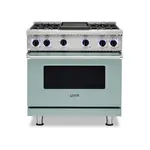 Viking VGR73624GSPLP 7 Series 36" Sealed Burner Gas Range with 4 Burners and Griddle (Splash, Liquid Propane)