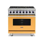 Viking VGR73626BDALP 7 Series 36" Sealed Burner Gas Range with 6 Burners (Daffodil, Liquid Propane)