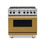 Viking VGR73626BGHLP 7 Series 36" Sealed Burner Gas Range with 6 Burners (Golden Hour, Liquid Propane)