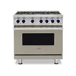 Viking VGR73626BNALP 7 Series 36" Sealed Burner Gas Range with 6 Burners (Nantucket, Liquid Propane)