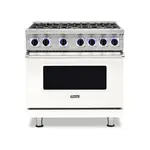 Viking VGR73626BPWLP 7 Series 36" Sealed Burner Gas Range with 6 Burners (Pure White, Liquid Propane)