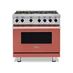 Viking VGR73626BSCLP 7 Series 36 inch Sealed Burner Gas Range with 6 Burners (Spiced Cider, Liquid Propane)