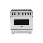 Viking VGR73626BSSLP 7 Series 36" Sealed Burner Gas Range with 6 Burners (Stainless Steel, Liquid Propane)