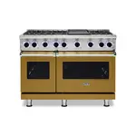 Viking VGR74826GGHLP 7 Series 48" Sealed Burner Gas Range with 6 Burners and Griddle (Golden Hour, Liquid Propane)