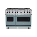 Viking VGR74826GNSLP 7 Series 48" Sealed Burner Gas Range with 6 Burners and Griddle (November Sky, Liquid Propane)