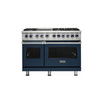 Viking VGR74826GSBLP 7 Series 48" Sealed Burner Gas Range with 6 Burners and Griddle (Slate Blue, Liquid Propane)